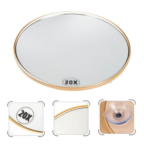Espejo de Gran Aumento Espejo de Maquillaje Espejo de Aumento 20X 20X 10cm  Blanco oso de fresa Electrónica