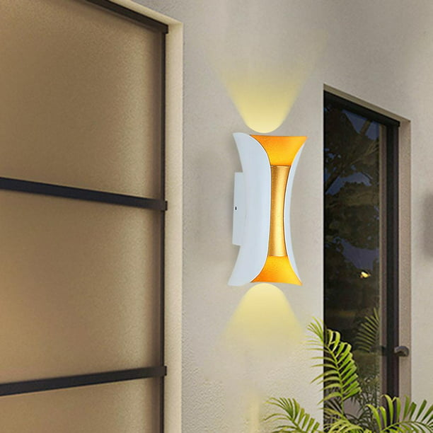 Wall Sconence Iluminación Sin enchufe Lámparas de accesorios de aluminio  Impermeable Luces de pared Colco Aplique de la pared