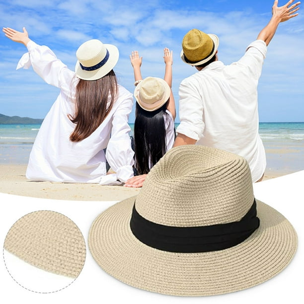 Sombrero de playa para hombre/mujersombrero de verano plegable de