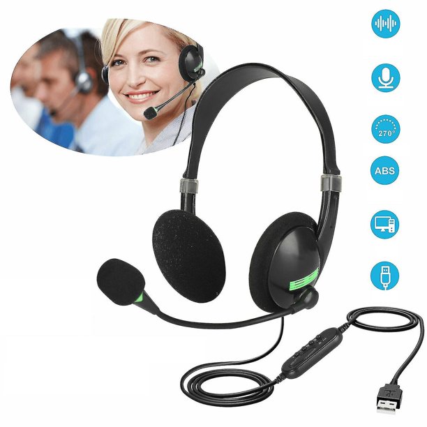 Computadora Port til Pc Skype Chat Centro De Llamadas Auriculares