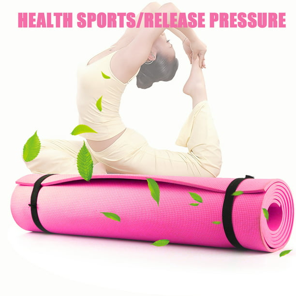 Esterilla de yoga EVA de 4 mm de espesor Esterilla de ejercicio de pilates  antideslizante multiusos Likrtyny Para estrenar