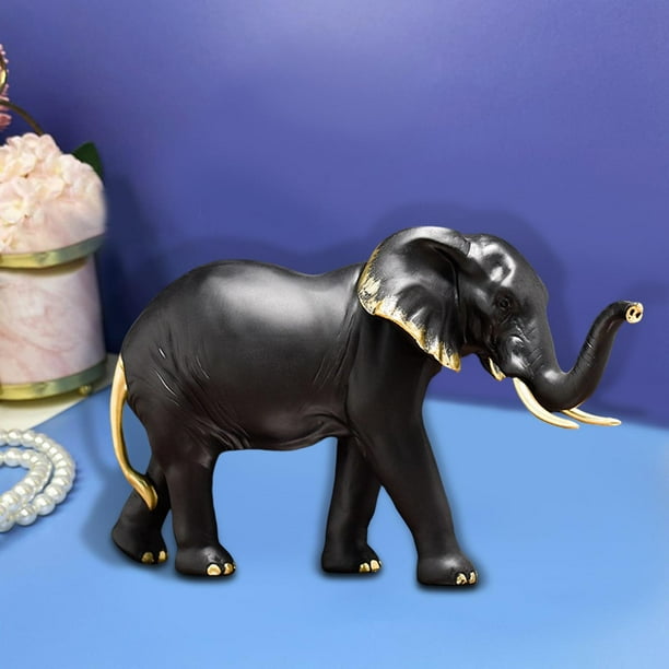 Figuras de resina de elefante, adornos de animales de jardín, decoración  del hogar, mesa, sala de estar