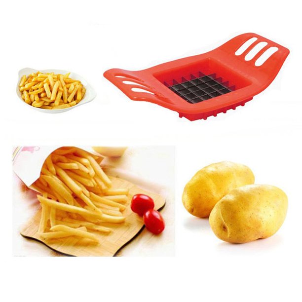  oADANNUo Cortador de papas fritas de grado comercial, cortador  profesional de patatas de acero inoxidable, cortador de patatas fritas,  cortador de papas fritas a presión para papas fritas : Hogar y