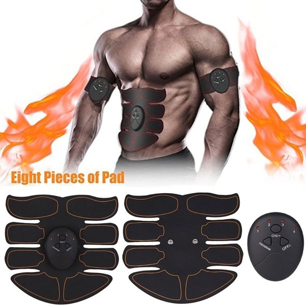 Estimulador muscular , entrenador para esculpir músculos, estimulante  recargable por USB Cinturón de tonificación de abdomen kusrkot estimulador  muscular