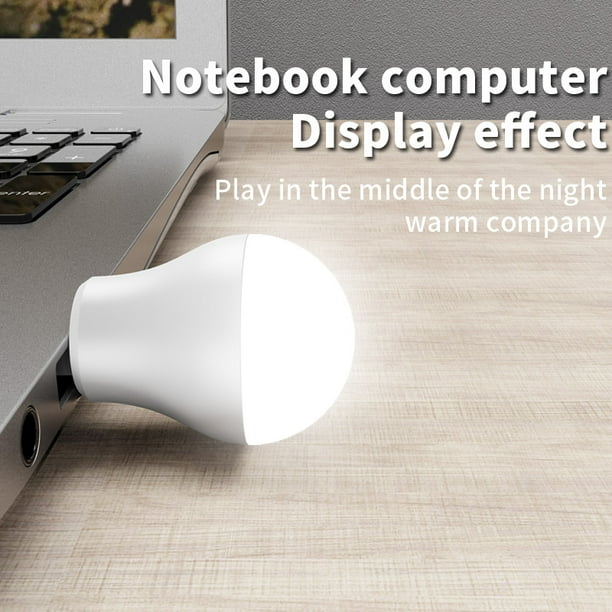 Lámpara de libro pequeña USB Lámpara de enchufe mini USB portátil  Protección ocular para la cabecera del hogar Universal Accesorios  Electrónicos