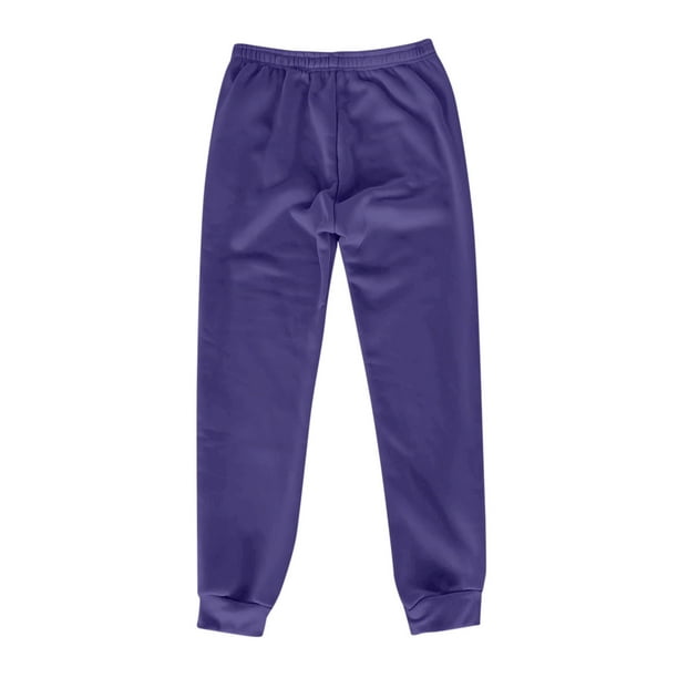 Gibobby Pantalones para mujer cintura alta para el frío Pantalones de  chándal con forro polar para mujer, pantalones de chándal en la parte  inferior(Azul,G)
