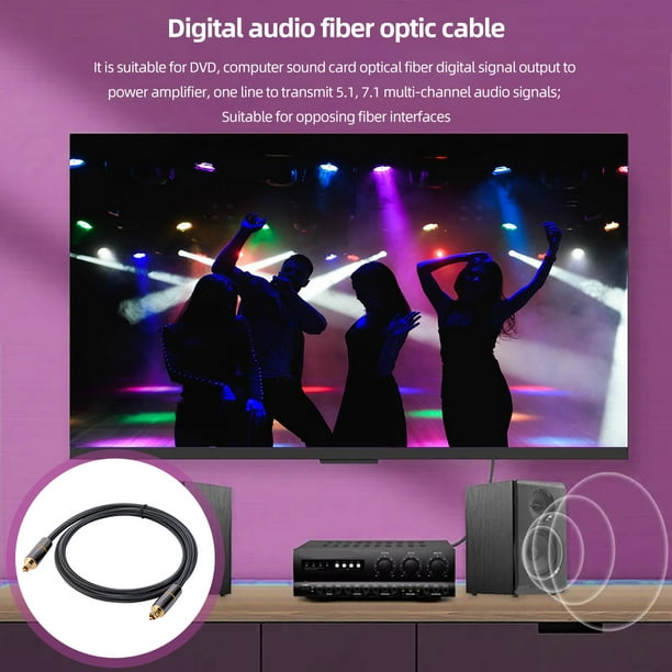 1/1.5/2/3/5M Toslink SPDIF Cable coaxial Cable óptico Cable de audio digital