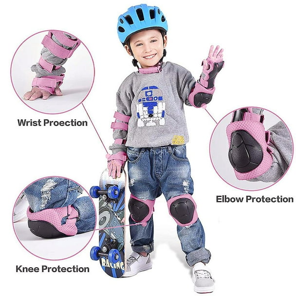 GENERICO Set de proteccion niños 3 años a 8 años para bicicleta, ciclismo,  patinaje