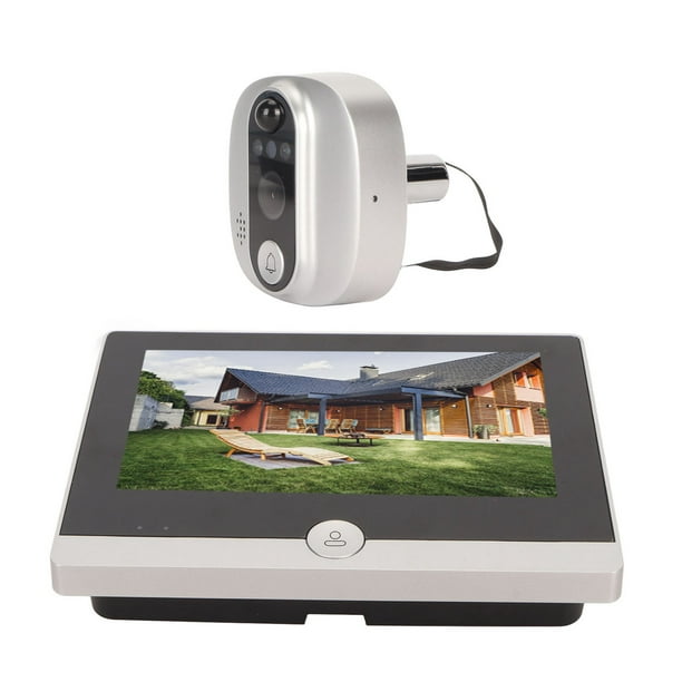 Cámara de timbre con vídeo, visor de puerta digital, mirilla WiFi, visor de  timbre, cámara de mirilla inteligente, diseño elevado