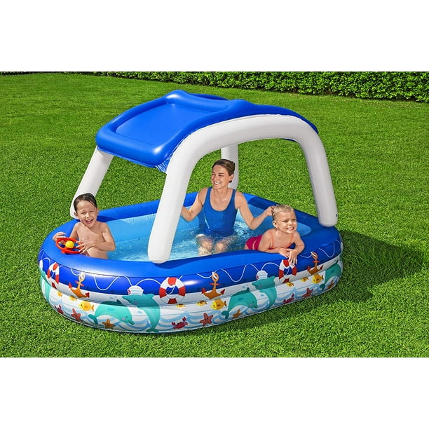 Piscina Inflable Con Techo Para Bebés 99X91X71Cm Bestway 52179