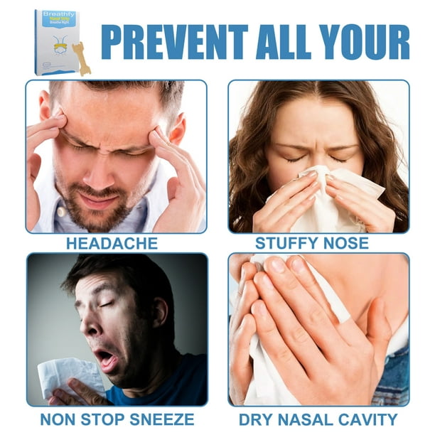 10 tiras nasales que respiran bien adhesivo para alivio de la congestión  nasal. yeacher tira nasal