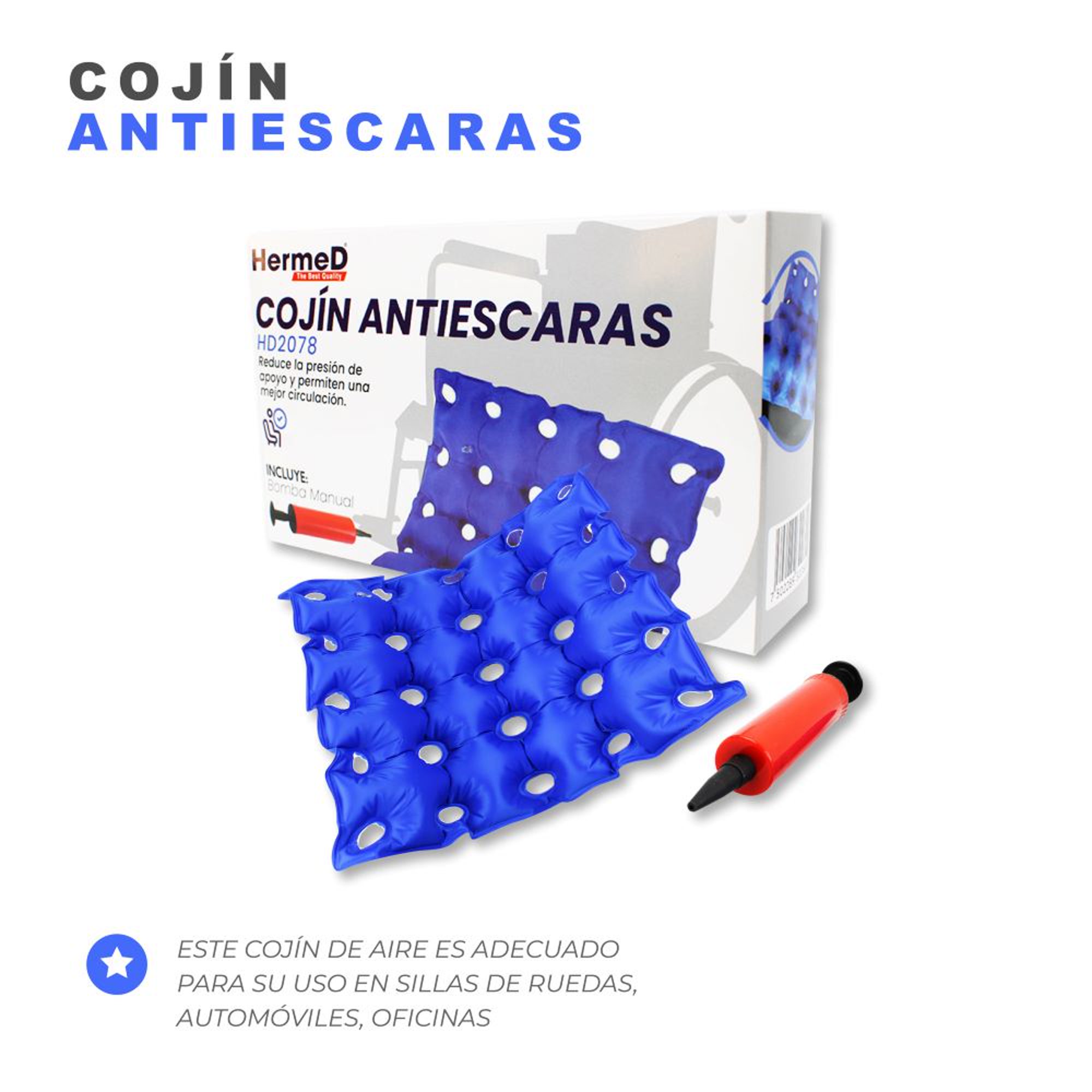 dumald Cojin Antiescaras para Silla de Ruedas - Cojín Antiescaras - Cojines  Antiescaras de Aire Cojin Antiescaras para Sillon - Cojines Antiescaras  Silla Ruedas Cojines Ortopedicos : : Salud y cuidado personal