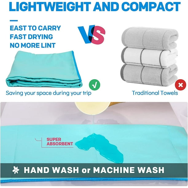 Toallas de gimnasio para hombres y mujeres, juego de toallas deportivas de  microfibra de secado rápido y absorbentes, toallas de sudor para