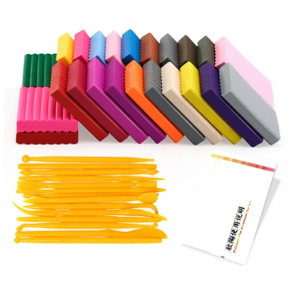 arcilla de modelado para niños arcilla de moldeo de plasticidad fuerte empaquetada en caja portátil de 24 colores para la escuela anggrek otros
