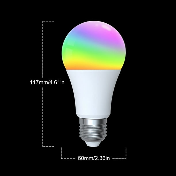 Bombilla LED Inteligente Smart E27 A70 Dimable CCT+RGB 13W WiFi Compatible  con Alexa y Google Home