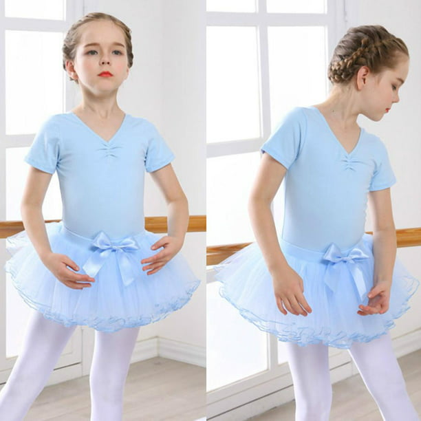 Vestido de Ballet para niña, leotardo de gimnasia para niña, traje