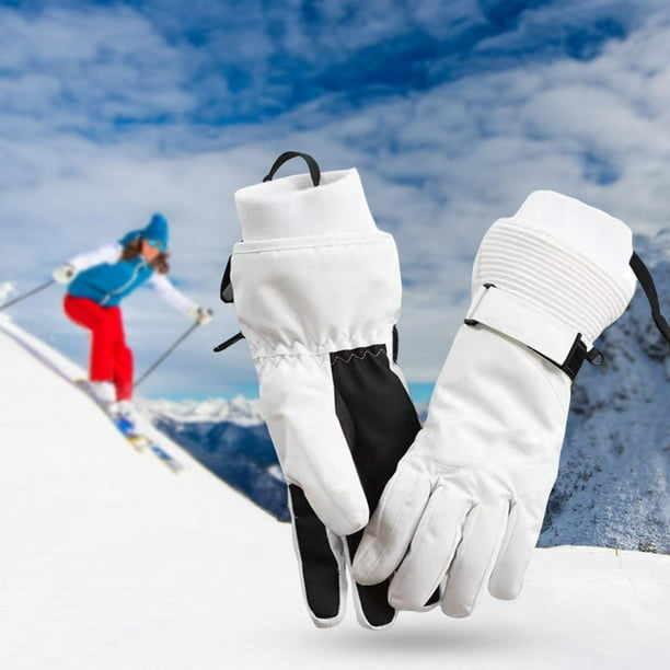 Guantes de invierno para nieve, snowboard, impermeables, para hombre y  mujer, con pantalla táctil cálida, a prueba de viento, adecuados para clima