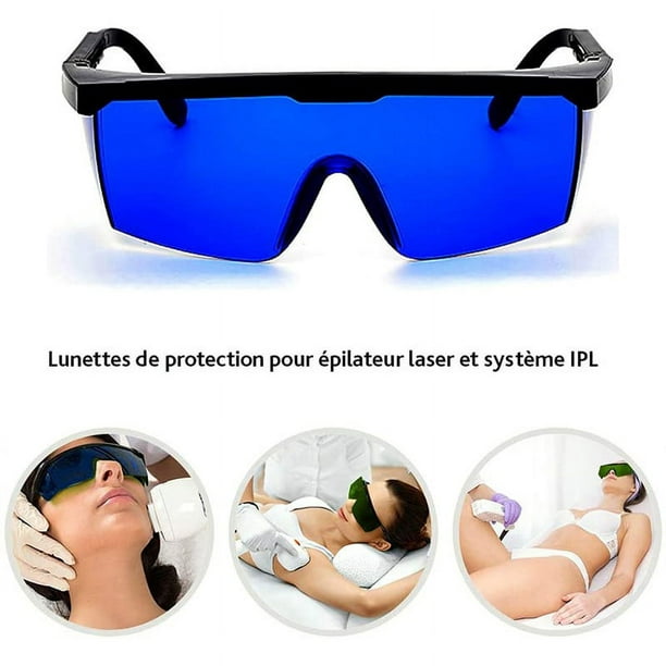 Paquete de 2 gafas de protección láser para depilación con punto