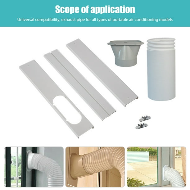 Kit de deflector de ventana para aire acondicionado portátil, accesorios de  ventilación de placa ancha (G)