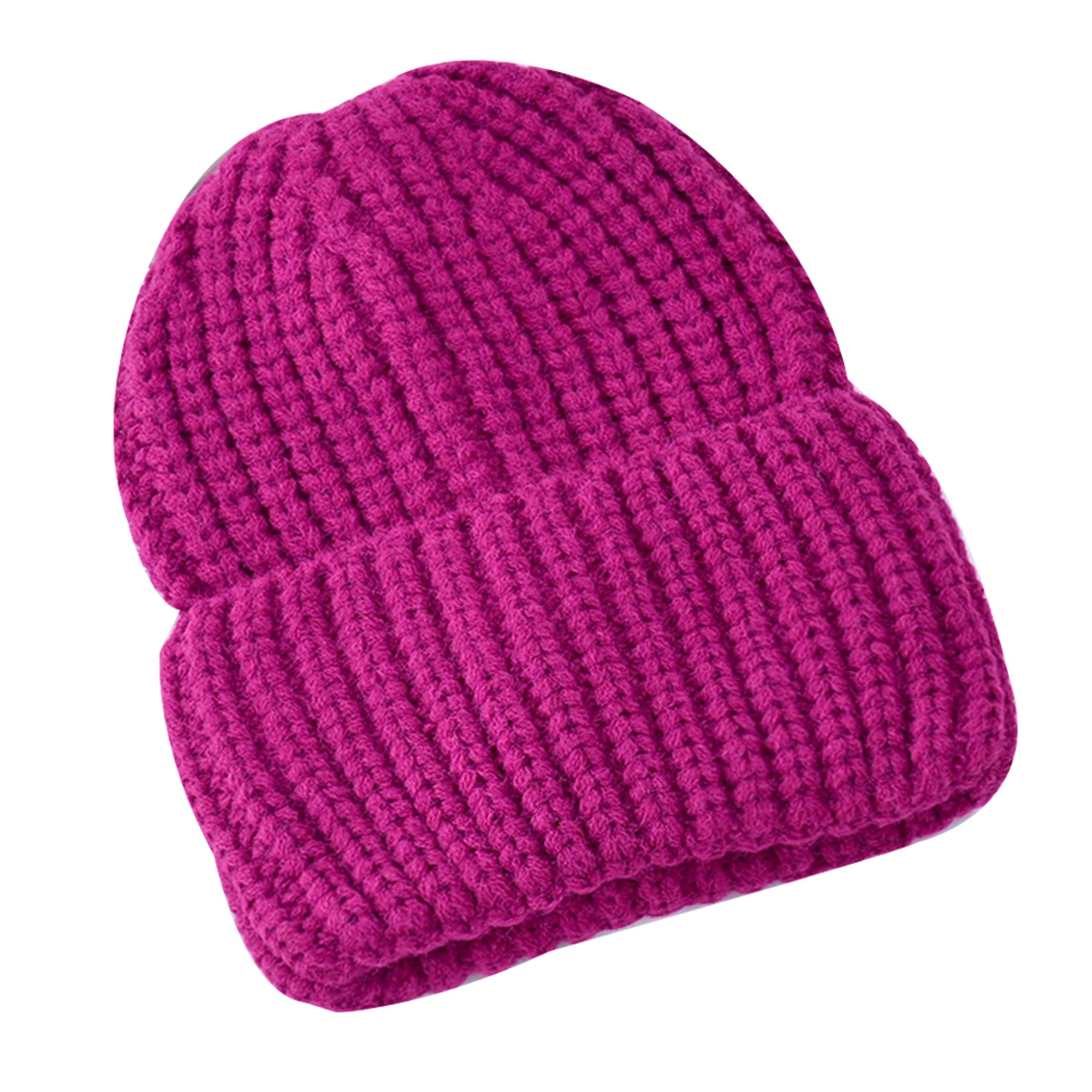 Gorro de lana para hombres en color púrpura oscuro, gorro de