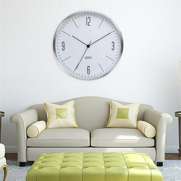 Relojes de pared grandes para decoración de sala de estar, reloj de pared  silencioso y moderno, funciona con pilas, sin tictac, para dormitorio