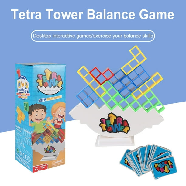 Juego De Equilibrio Tetra Tower Divertidos juguetes apilables,  entrenamiento de equilibrio sin tóxicos para niños y niñas, 48 ​​piezas