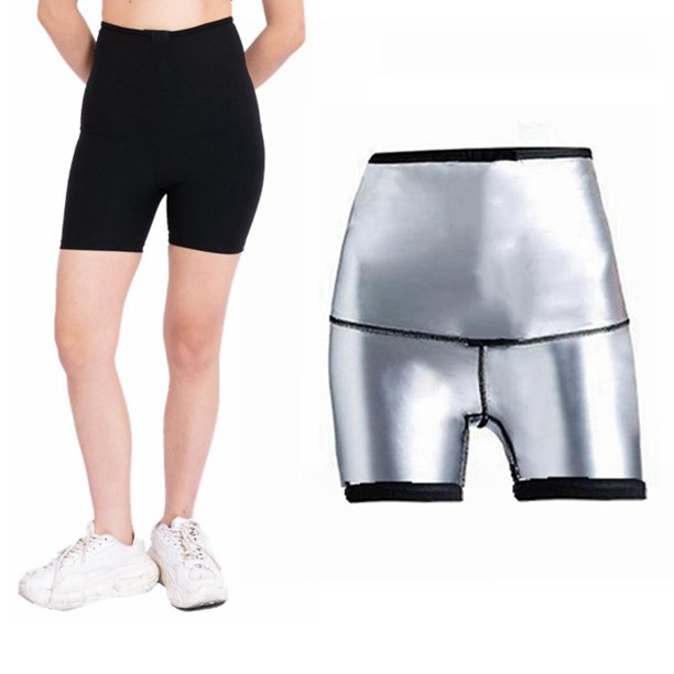 2x Pantalones de de sauna de fitness para mujer, moldeadores térmicos de  neopreno para bajar , pantalones cortos de entrenamiento deporti Salvador  Pantalones Fitness Sauna