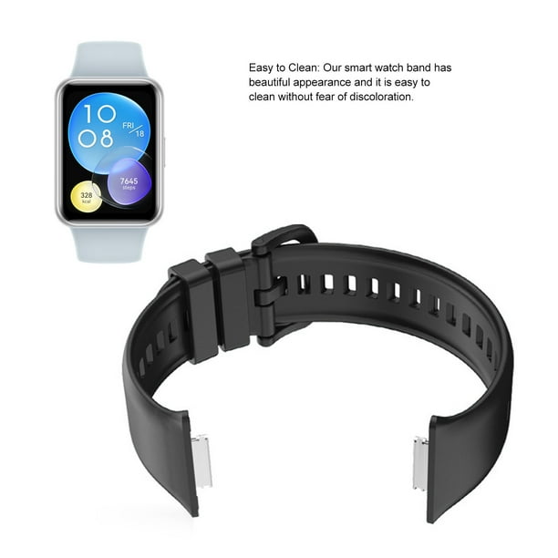 Compre Correa de Reloj Inteligente de Silicona de Cuero Genuino [ancho de  22 Mm] Para Huawei Watch GT2 46 mm - Negro en China