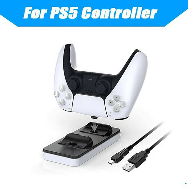 Cargador de controlador inalámbrico PS5 Controlador de juegos Playstation 5  Soporte de carga de cargador dual