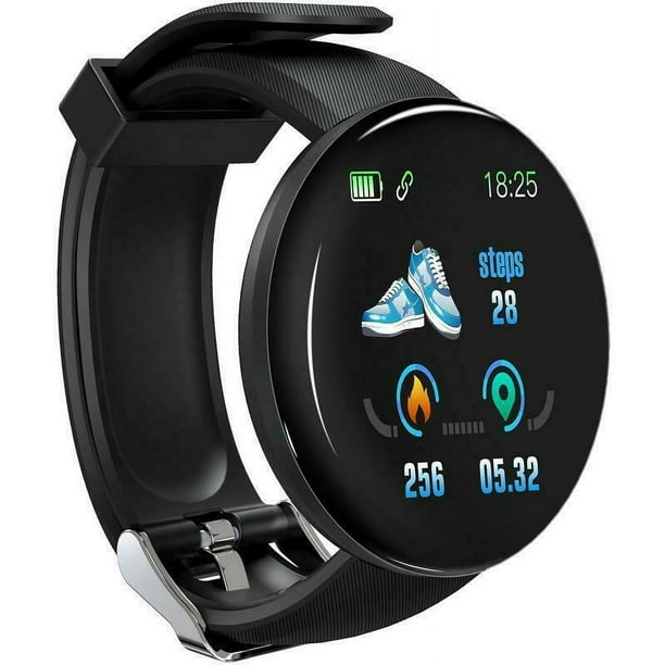 Redondo SmartWatch 5.0 Compatible con Bluetooth IP67 Pantalla táctil  impermeable 160mAh Presión arterial Reloj Smart Reloj Azul 1,28 pulgadas  seitruly EL005743-01B