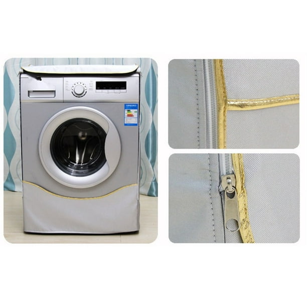 Fundas para lavadora que se adaptan a la mayoría de lavadoras/secadoras de  carga superior o frontal, impermeable, a prueba de polvo, con revestimiento