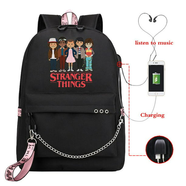 Mochila de Anime Stranger Things, mochila escolar de dibujos animados de Manga para adultos, bolsa Deng Xun unisex | Walmart línea