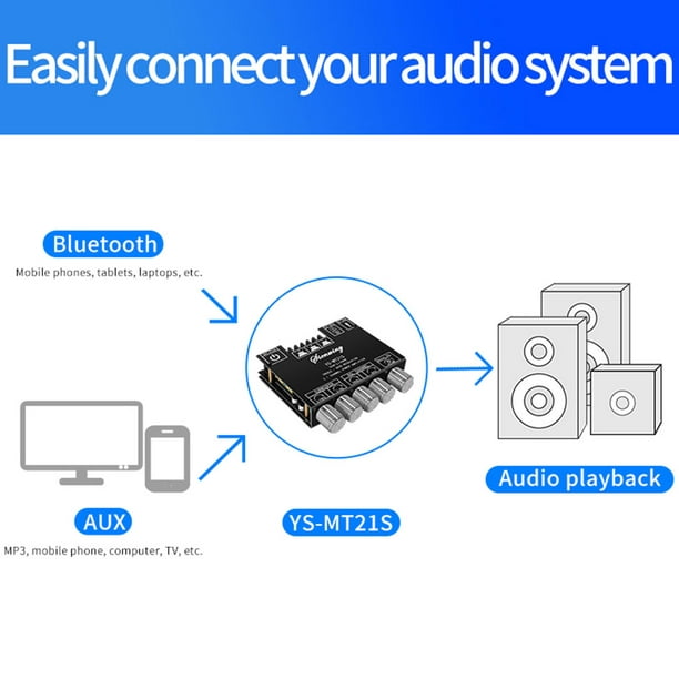 Sistema de cine en casa 5.1 Bluetooth Amplificador y subwoofer