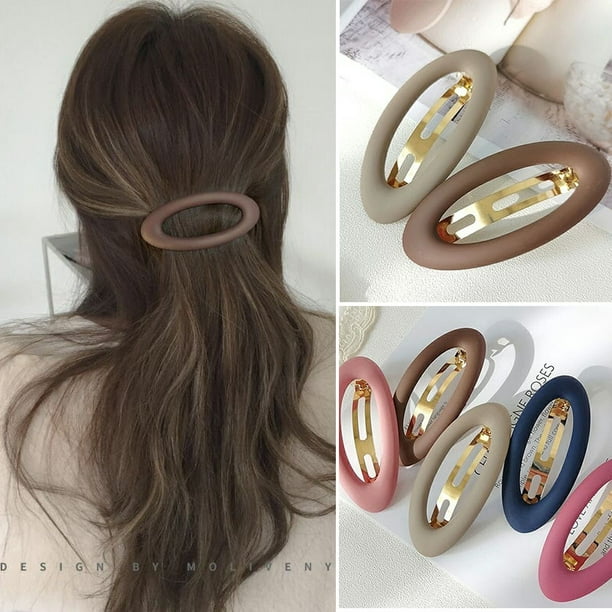 Pinzas de pelo a presión mate a la moda para mujer, horquillas para el pelo,  pasador para el pelo, s Tan Jianjun unisex