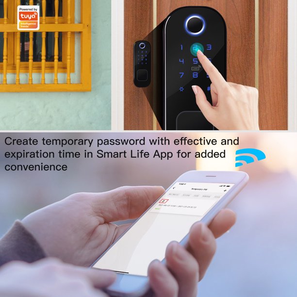 Cerradura Inteligente Wifi Digital Tuya Smart Life para puerta de vidrio -  Mi casa inteligente