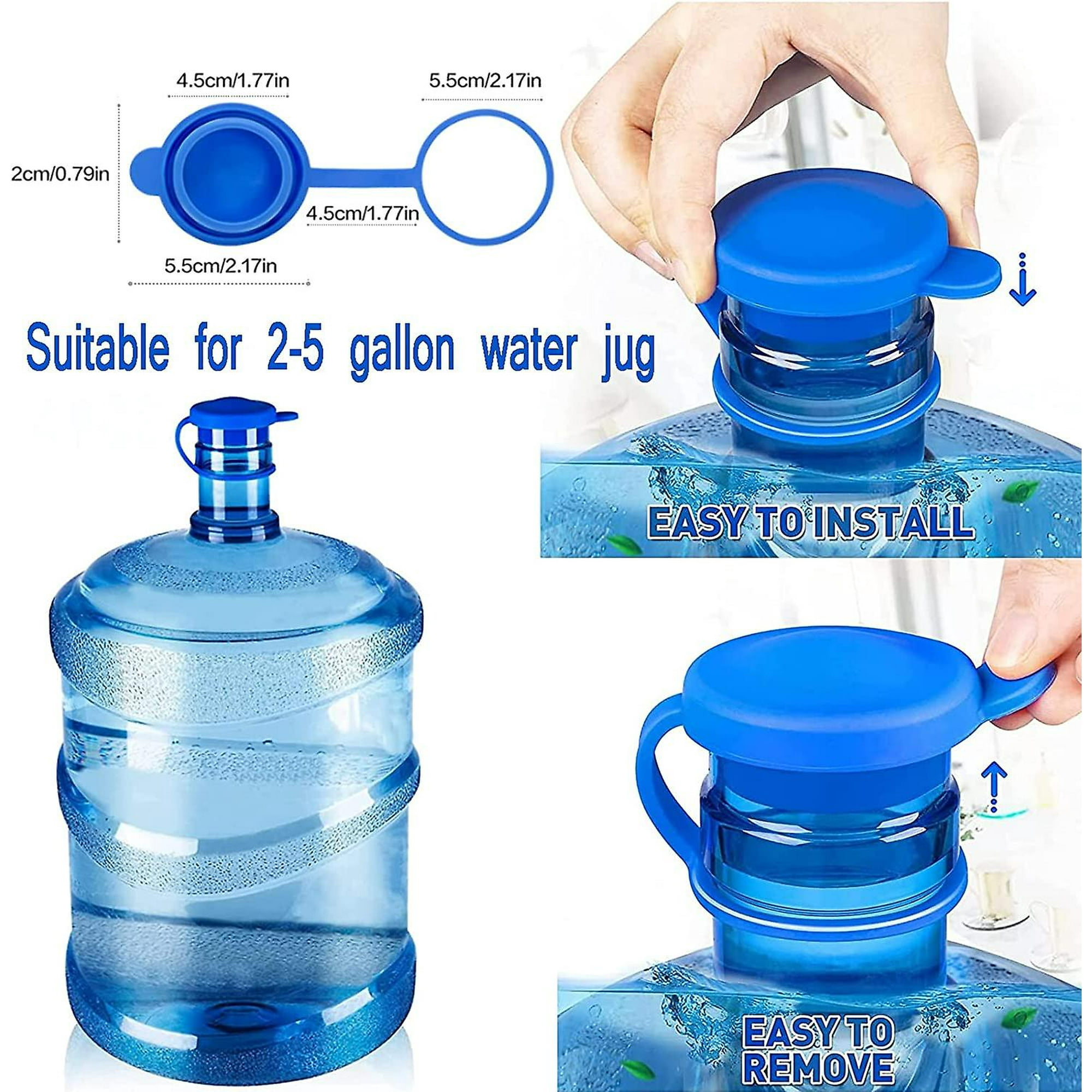  Tapas de repuesto para jarra de agua de 3 y 5 galones