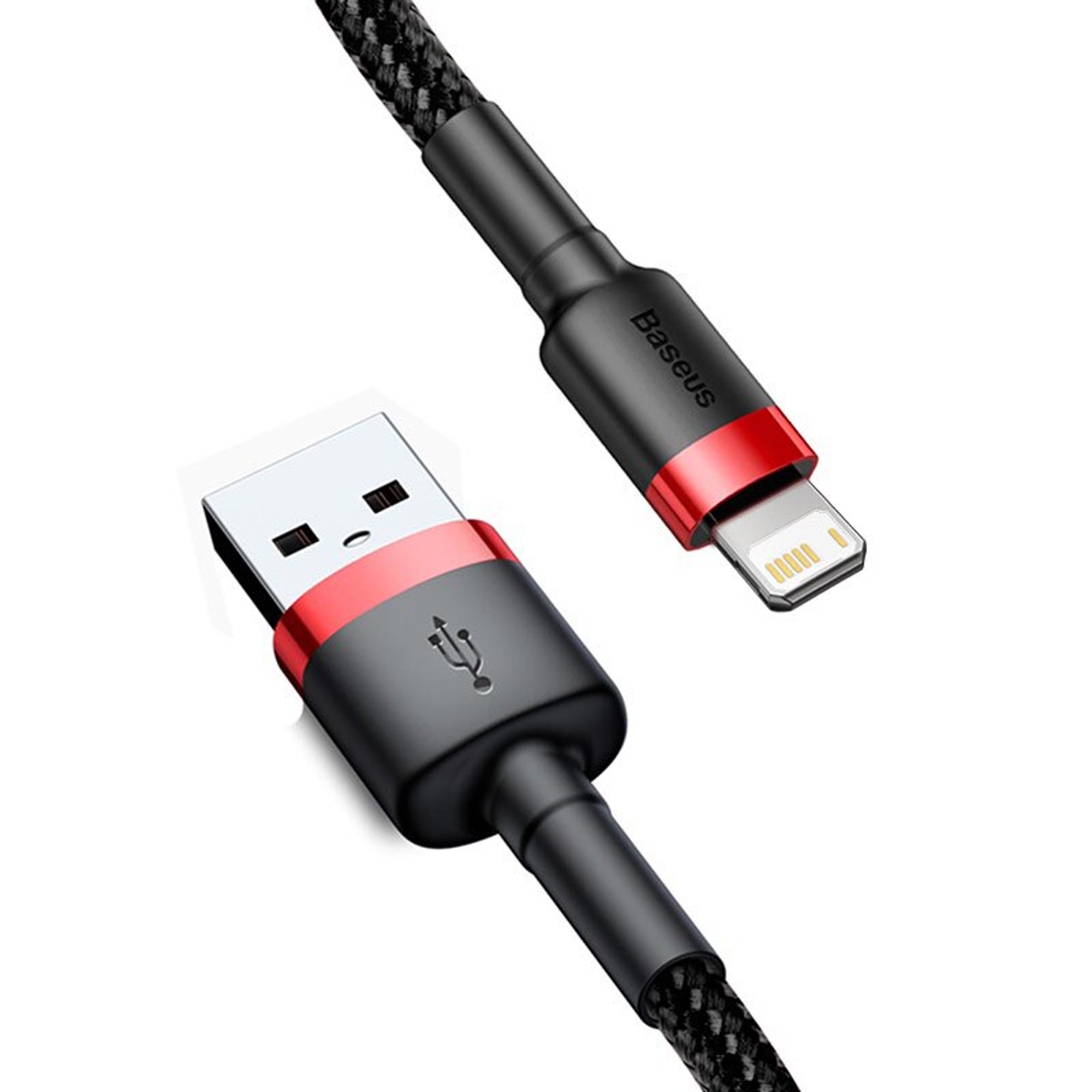 Baseus-Cable USB 2.4A de carga rápida para iPhone, Cable de