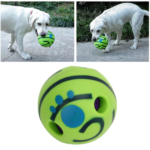 Juguete de pelota para perros Waggle pelota interactiva para perros Giggle  alta resistencia portátil ANGGREK Otros