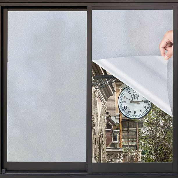 Película de privacidad de ventana esmerilada, vinilo adhesivo estático  opaco para el hogar, Control de calor