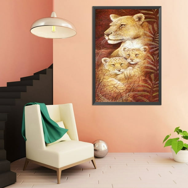 Cuadros Decorativos Familia de animales pintura al óleo por números Kits  lienzo imagen regalo para adultos niños JShteea Nuevos Originales