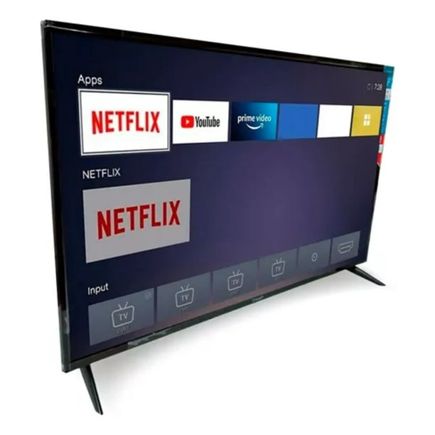 Smart Led Tv 55 Pulgadas 4K Vidaa Uhd Apps integradas Negro