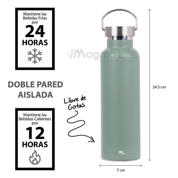  Botella isotérmica de doble pared Oliva 16.9 fl oz : Hogar y  Cocina