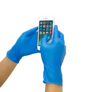 Caja de guantes de vinilo transparente de 100 piezas Guantes desechables  sin polvo sin látex (pequeño) JAMW Sencillez