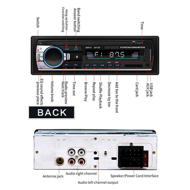 Radio CD DAB Glastonbury, Bluetooth, Altavoz estéreo, Reproductor de CD, Pantalla, Radio FM/DAB, Antena FM, Reproducción MP3, USB, Modo  Line-In: conexión de otros reproductores