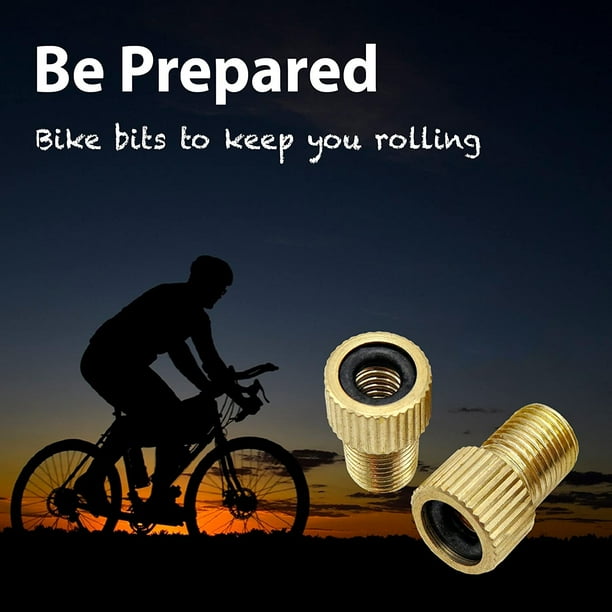 Adaptador de válvula Presta de latón – Convierte Presta a Schrader – Inflar  el neumático con bomba estándar de bicicleta o compresor de aire (paquete