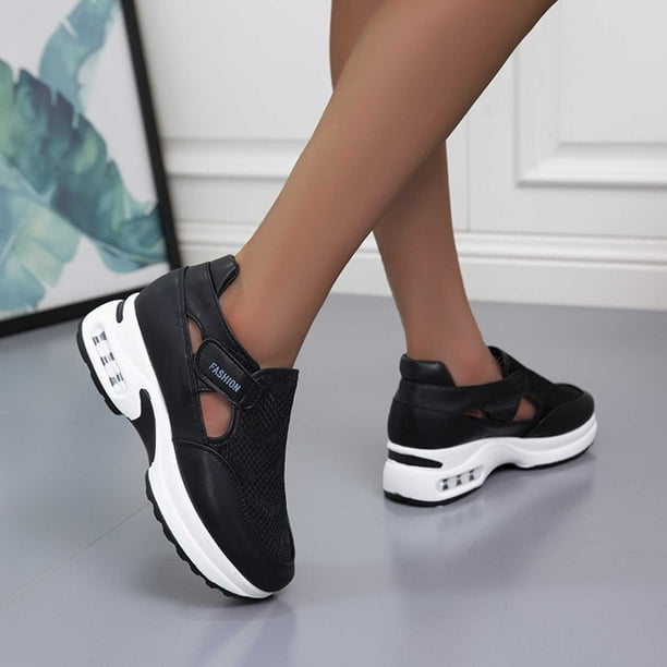 Fecha roja Percibir Empuje Zapatos deportivos informales cómodos de verano para mujer de tela elástica  de talla grande para muj Wmkox8yii shalkjhdk1340 | Walmart en línea