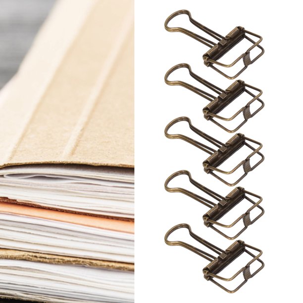 Clip de papel de Metal para libros, Clips de papel para Carpeta de colores,  papelería, escuela