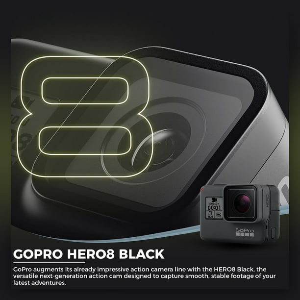 Camara Gopro Hero 10+128gb+Kit Accesorios+Carcasa-Negro