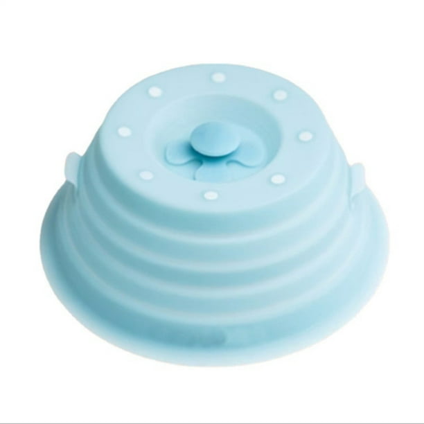 YushengTai 2 Piezas Tapa Microondas, Cubierta de Microondas Plegable,  Cubierta para Salpicaduras de Microondas, Tapa Microondas Libre BPA y  Escurridor