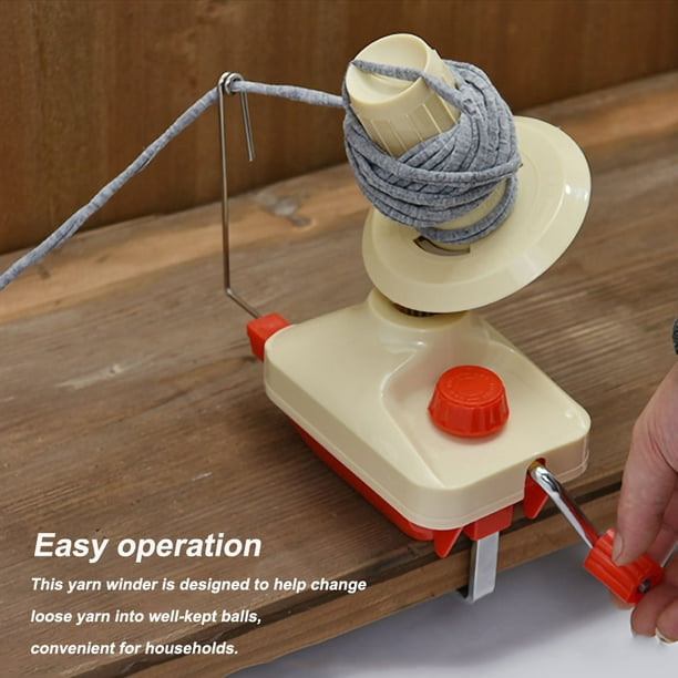 Bobina de fabricación de bolas de hilo para tejer mantas de ganchillo con  mango de máquina, accesorios para el hogar para principiantes Guardurnaity  HA009165-00B